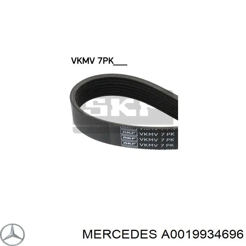 Клиновий ремінь Mercedes A0019934696 ціна, від 20.09 USD