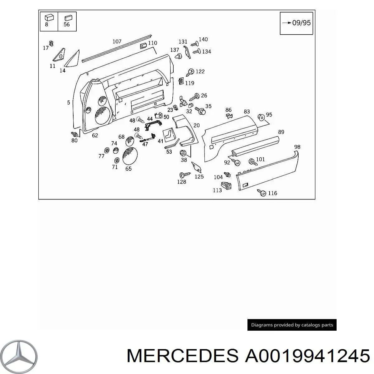  A0019941245 Mercedes