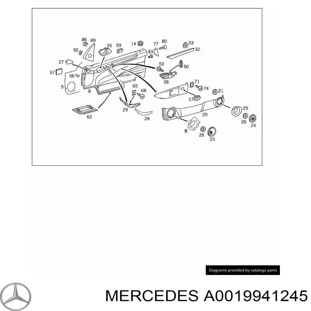 Купити 7701057716 Renault (RVI) Пістон (кліп) кріплення обшивки дверей