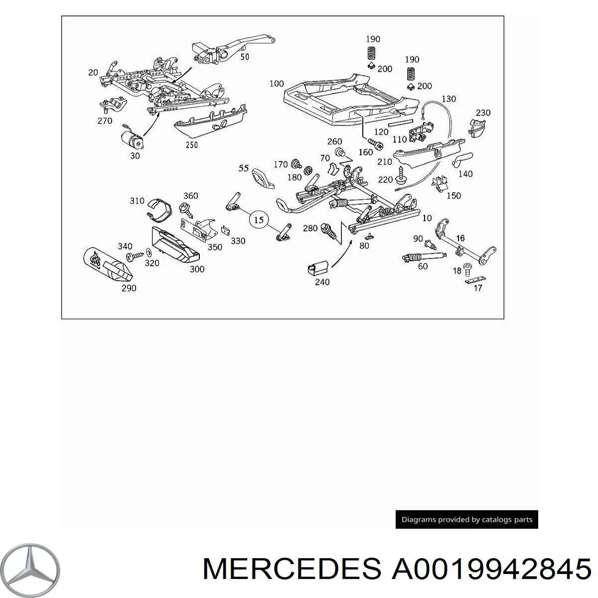 Купити A0019942845 Mercedes 
