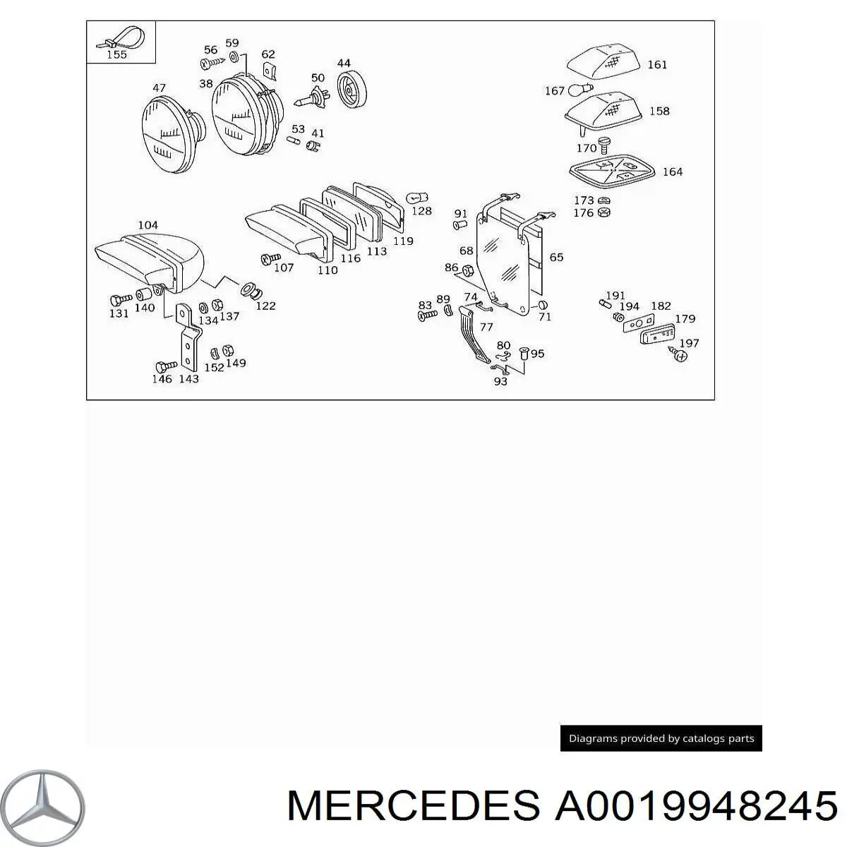 A0019948245 Mercedes 