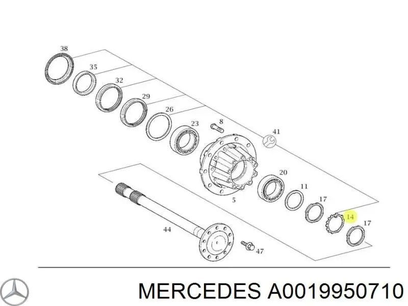A0059970690 Mercedes Хомут стяжний металевий, універсальний