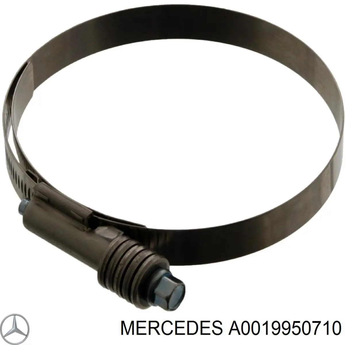 Хомут стяжний металевий, універсальний A0019950710 Mercedes