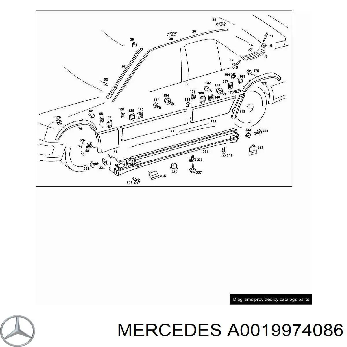 A0019974086 Mercedes 