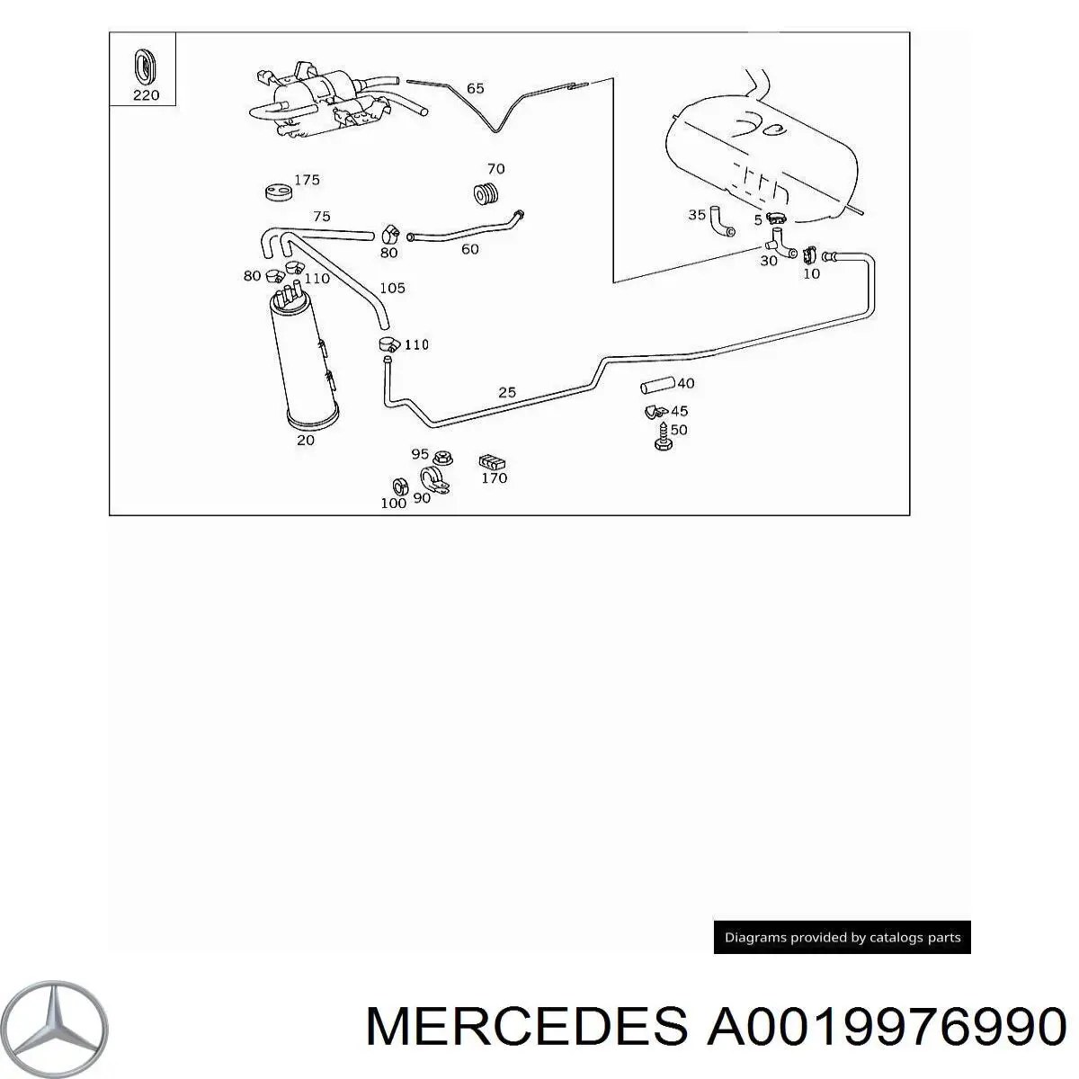  Mercedes A0019976990 ціна, від 5.03 USD