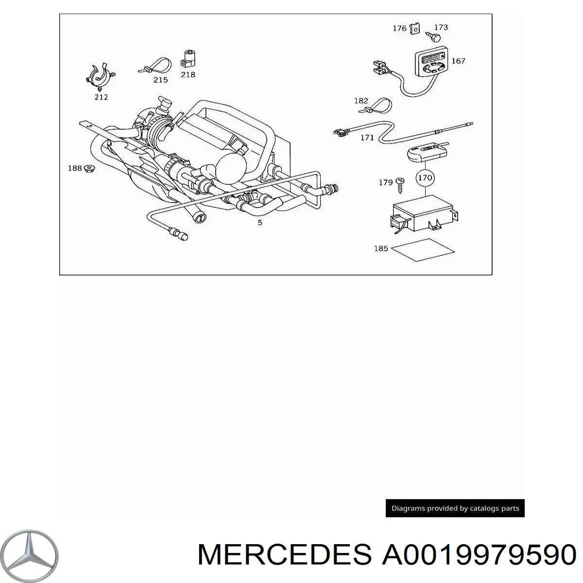 A0019979590 Mercedes Хомут пластиковий універсальний