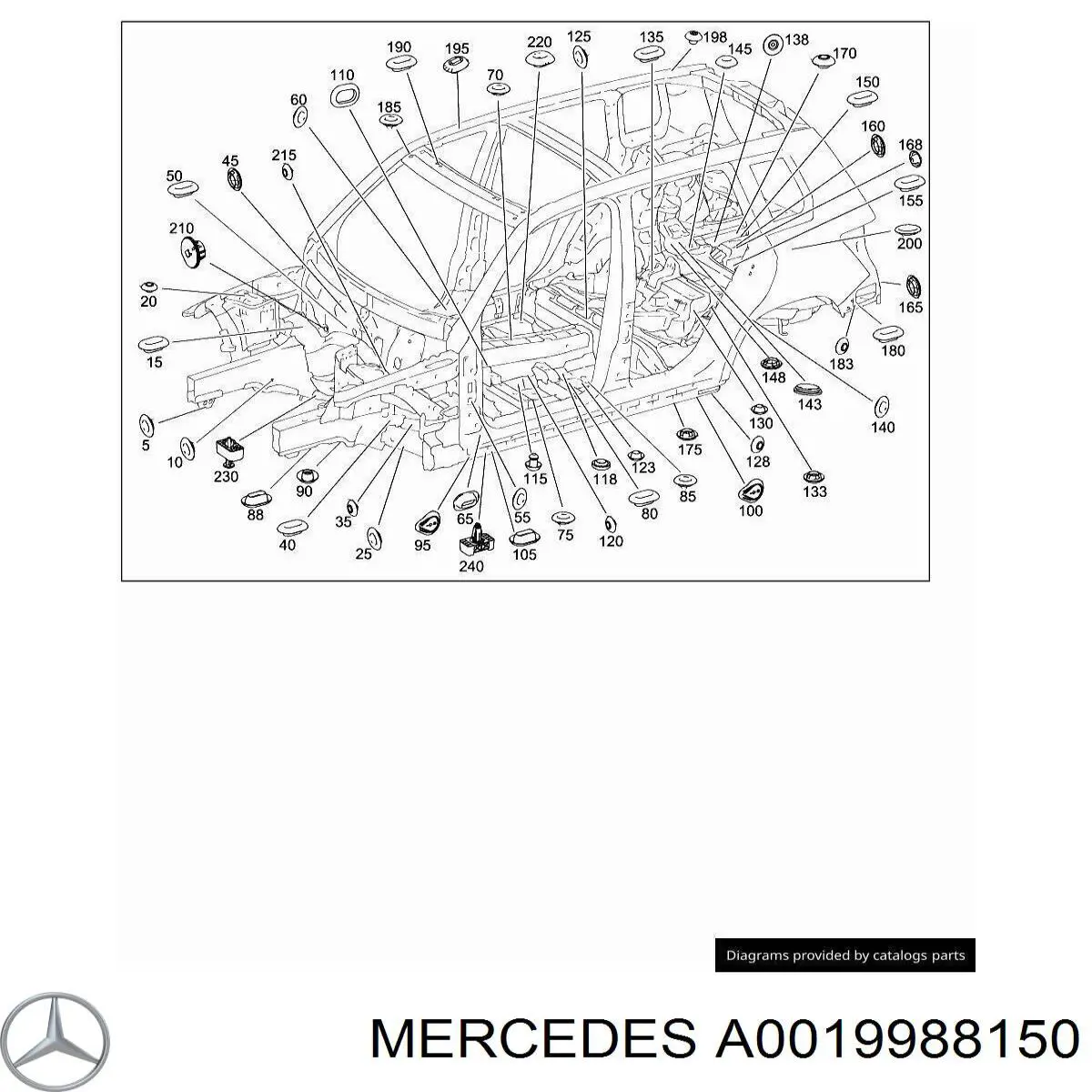 A0039976886 Mercedes 