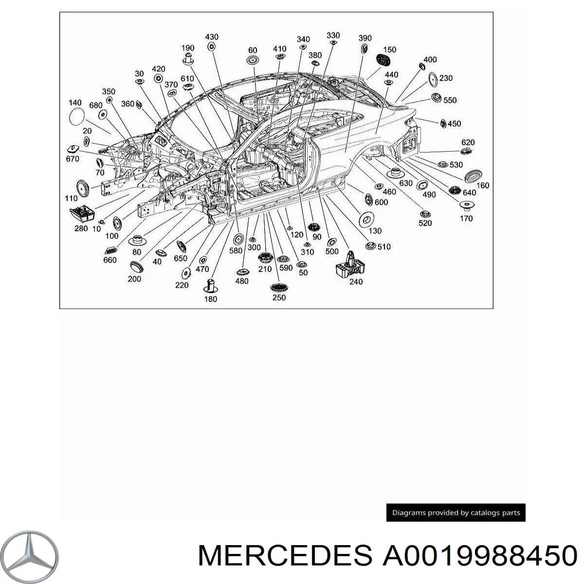 A0019988450 Mercedes Кришка бачка омивача