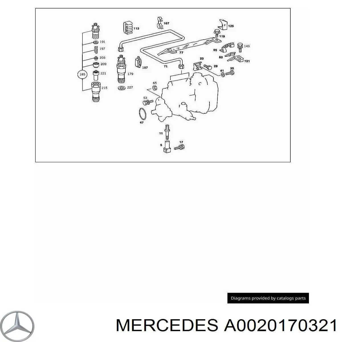 A0020170321 Mercedes Форсунка вприску палива