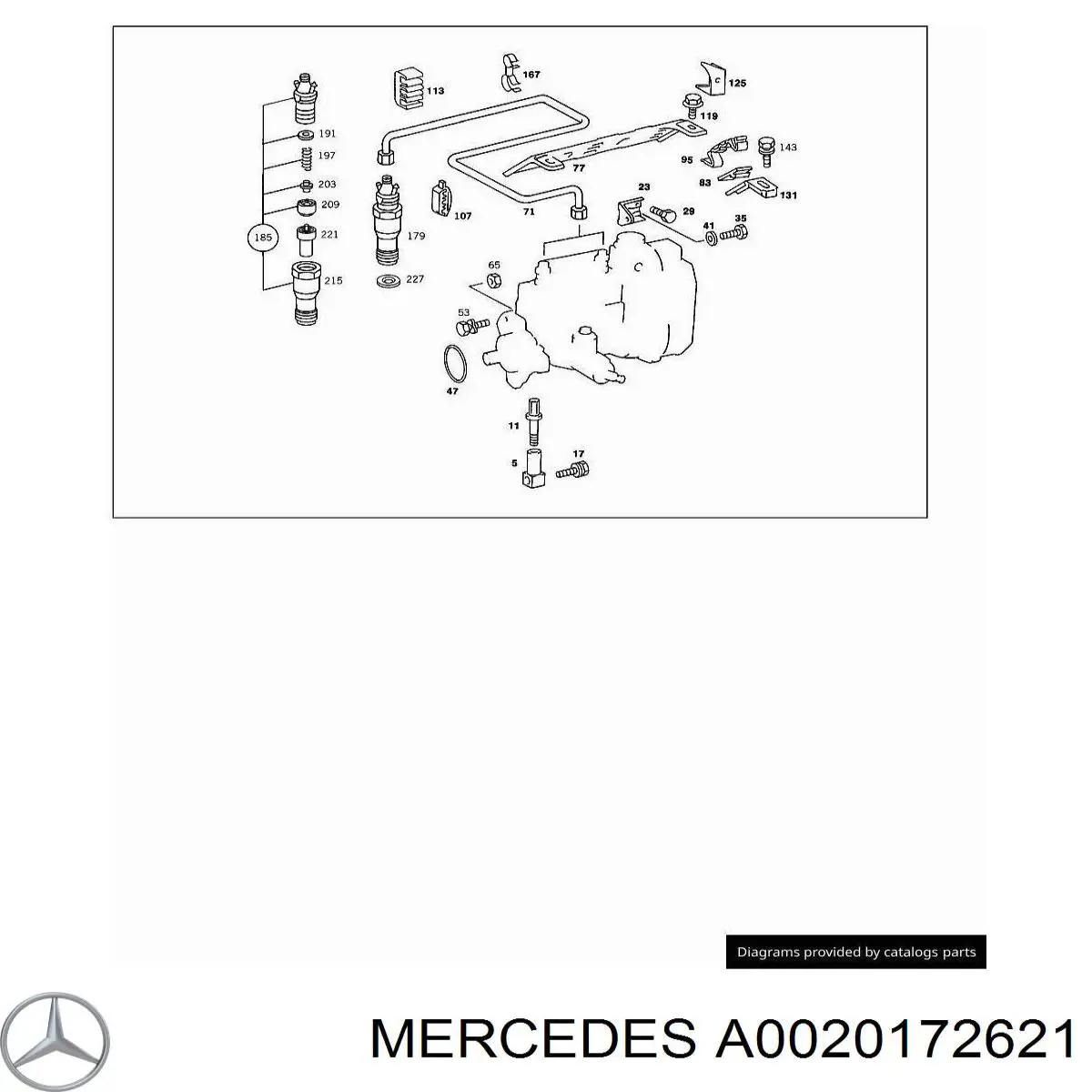 Купити A0020172621 Mercedes 