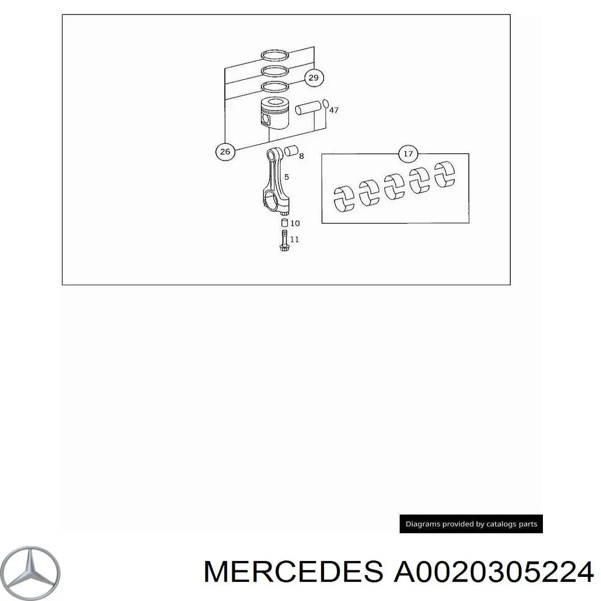 A0020305224 Mercedes 