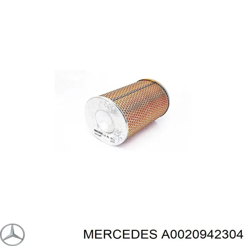 Купити A0020942304 Mercedes Автомобільний фільтр повітря
