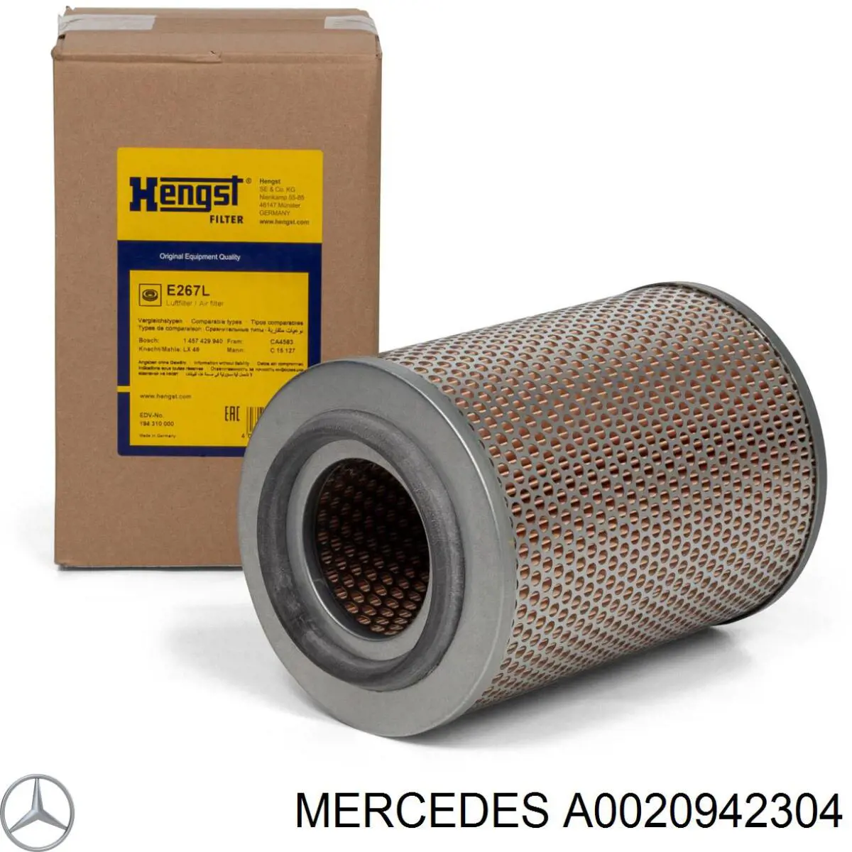 Повітряний фільтр A0020942304 Mercedes
