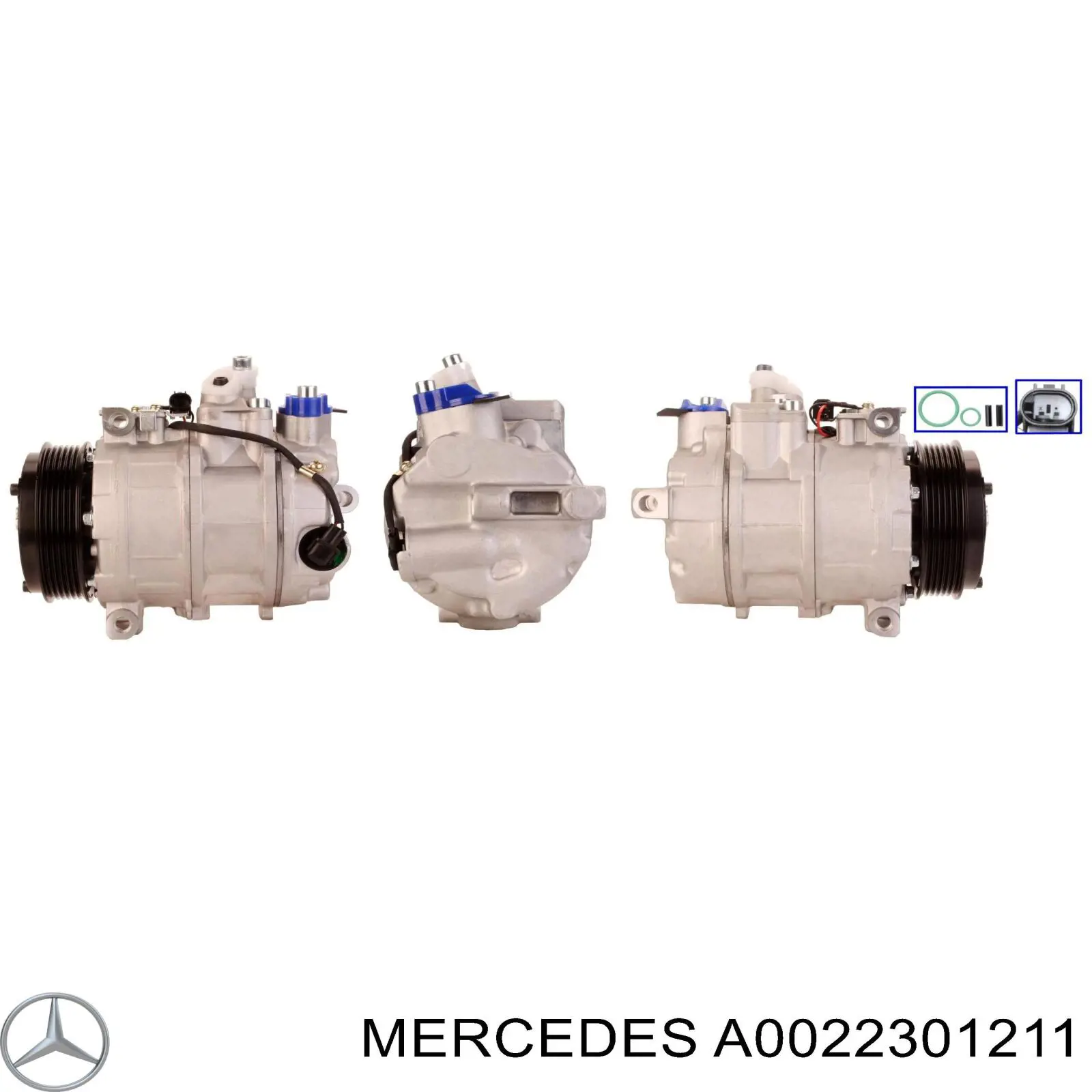 Компресор системи кондиціювання Mercedes A0022301211 ціна, від 300.08 USD