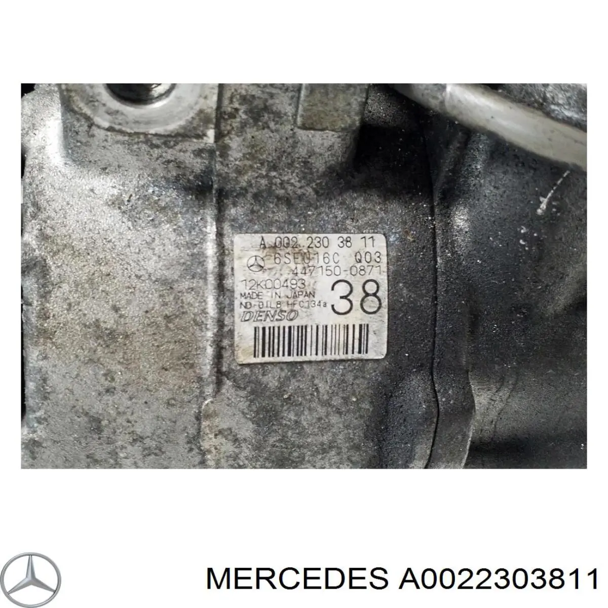 Компресор системи кондиціювання Mercedes A0022303811 ціна, від 239.84 USD
