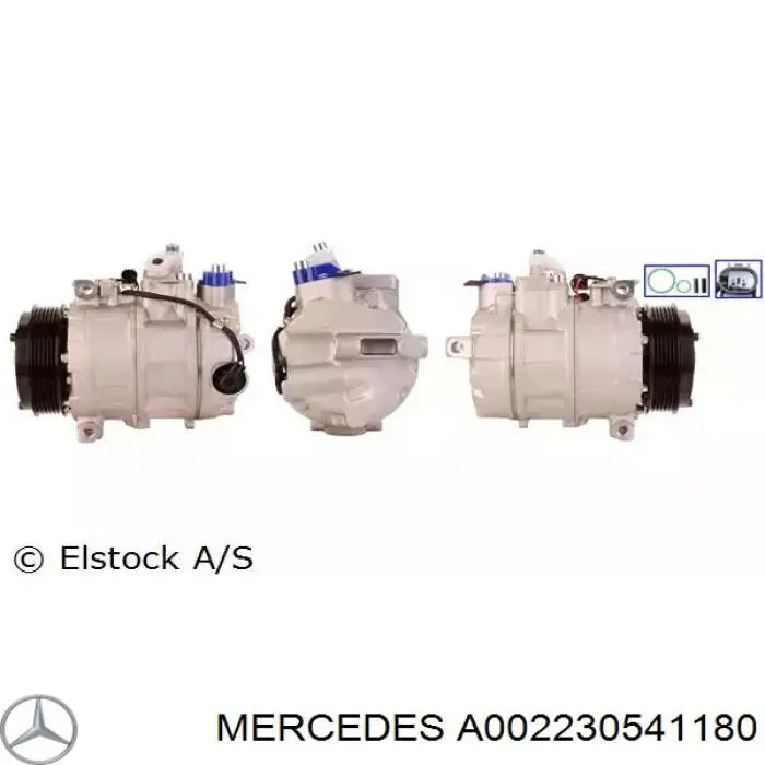 Компресор кондиціонера A002230541180 Mercedes