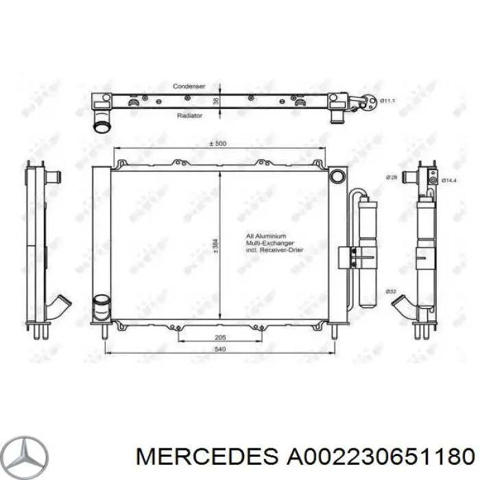 Насос кондиціонера Mercedes A002230651180