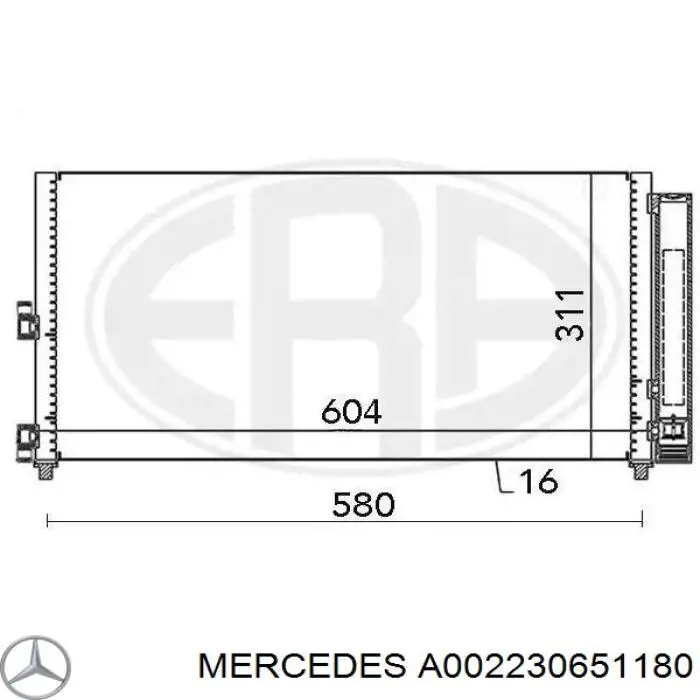 A002230651180 Mercedes Компресор холодоагенту
