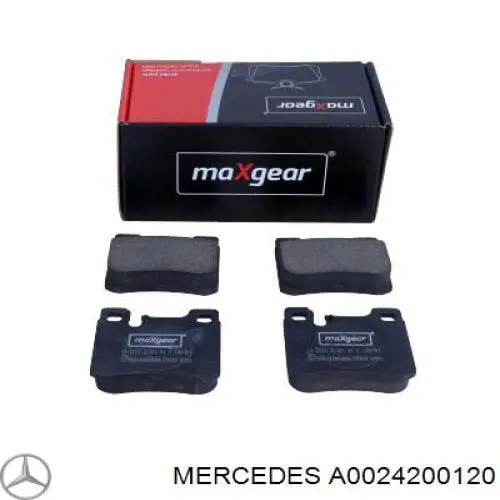 Купити A0024200120 Mercedes Задні колодки