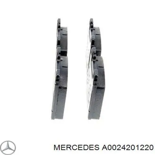 Купити A0024201220 Mercedes Колодки гальмівні передні, дискові