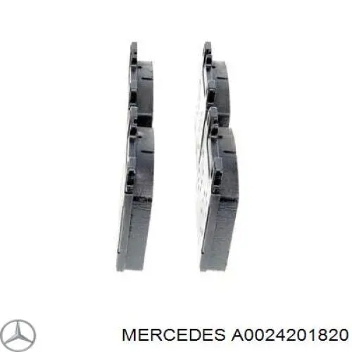 A0024201820 Mercedes Колодки гальмівні задні, дискові