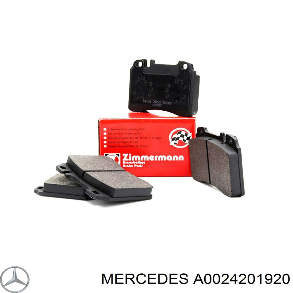 Гальмівні колодки Mercedes A0024201920 ціна, від 20.15 USD