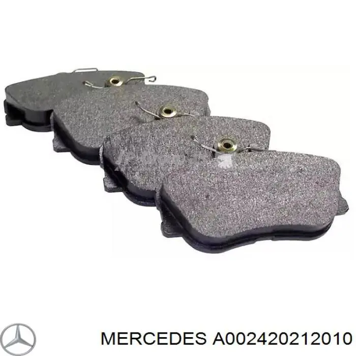 A002420212010 Mercedes колодки гальмівні передні, дискові