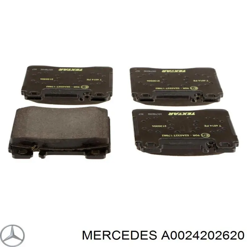 Передні тормозні колодки A0024202620 Mercedes