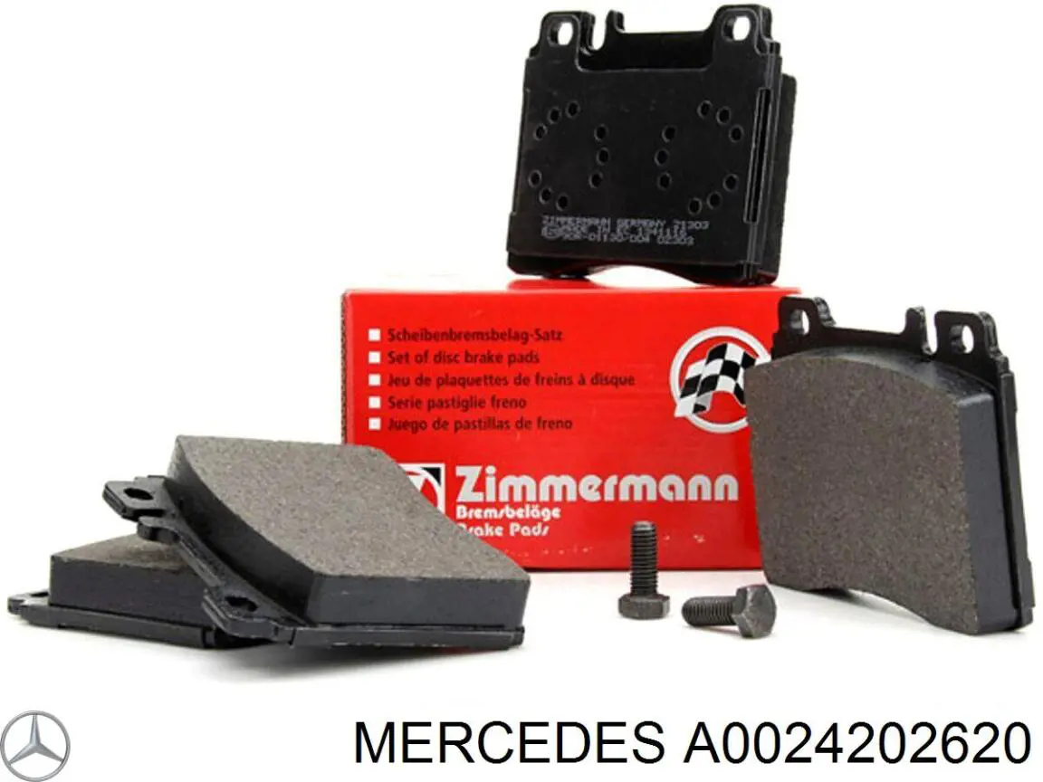 Купити A0024202620 Mercedes Колодки гальмівні передні, дискові