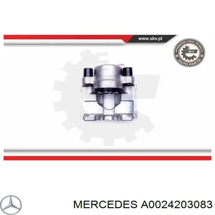 Супорт задній правий A0024203083 Mercedes