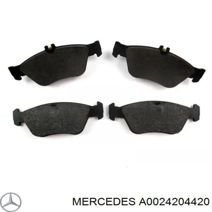 A0024204420 Mercedes колодки гальмівні передні, дискові