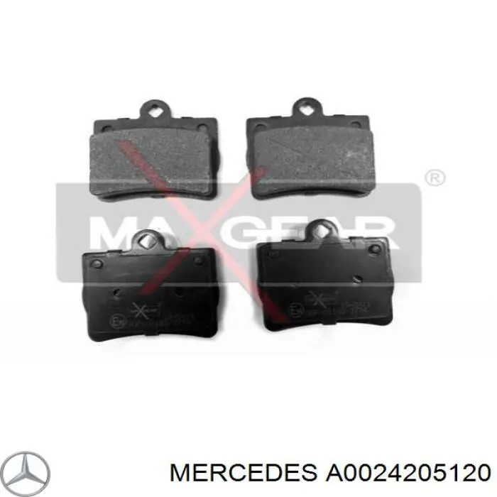 Задні гальмівні колодки A0024205120 Mercedes