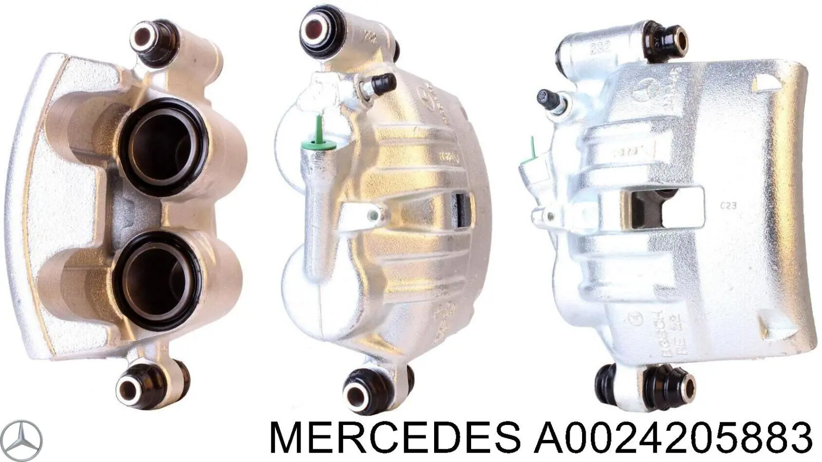 Супорт гальмівний передній правий Mercedes A0024205883 ціна, від 68.48 USD