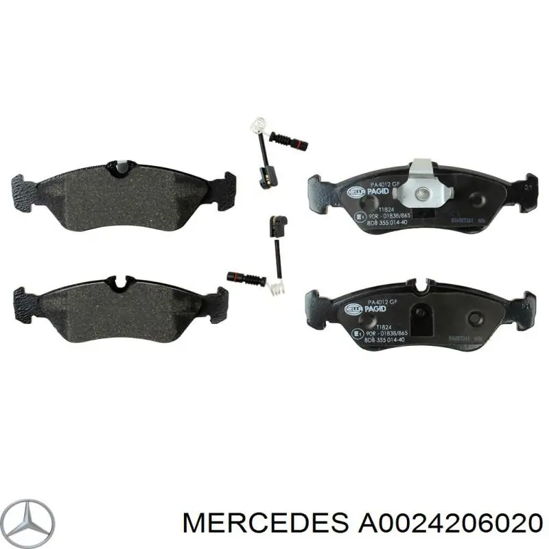 Задні гальмівні колодки Mercedes A0024206020 ціна, від 22.57 USD