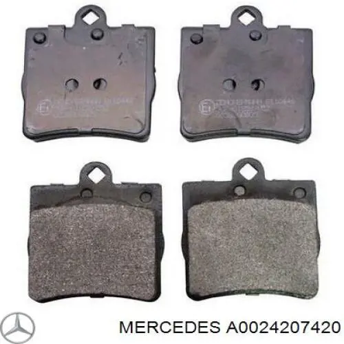 Купити A0024207420 Mercedes Задні колодки