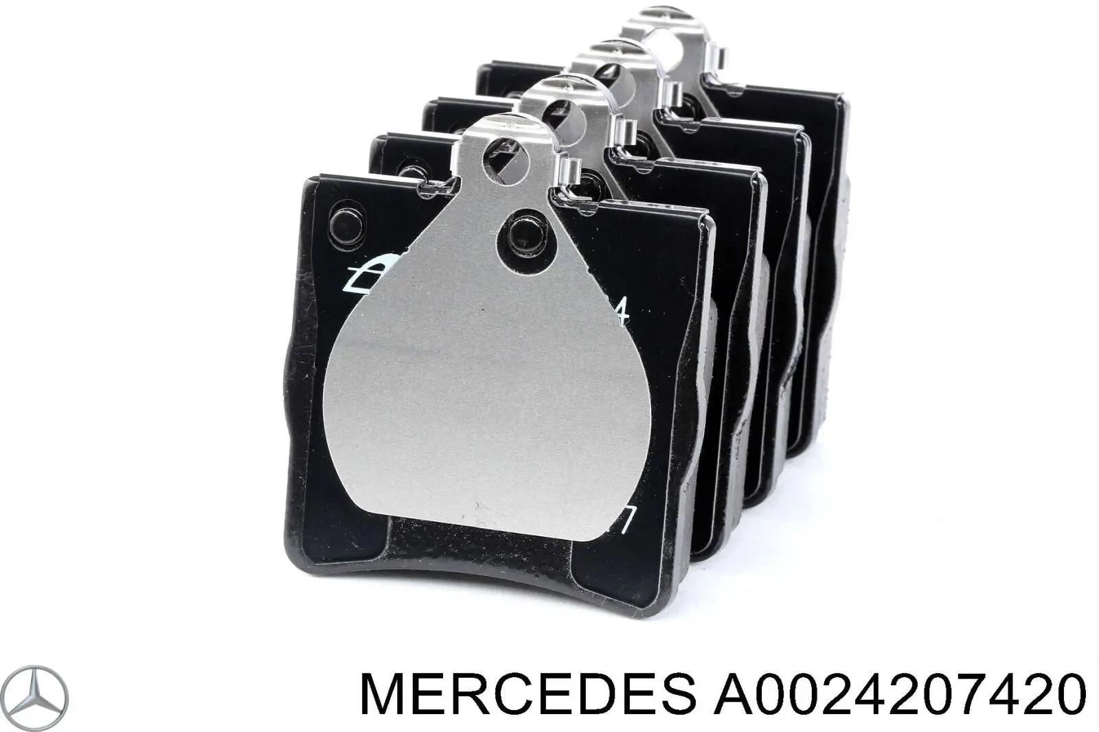 A0024207420 Mercedes колодки гальмові задні, дискові