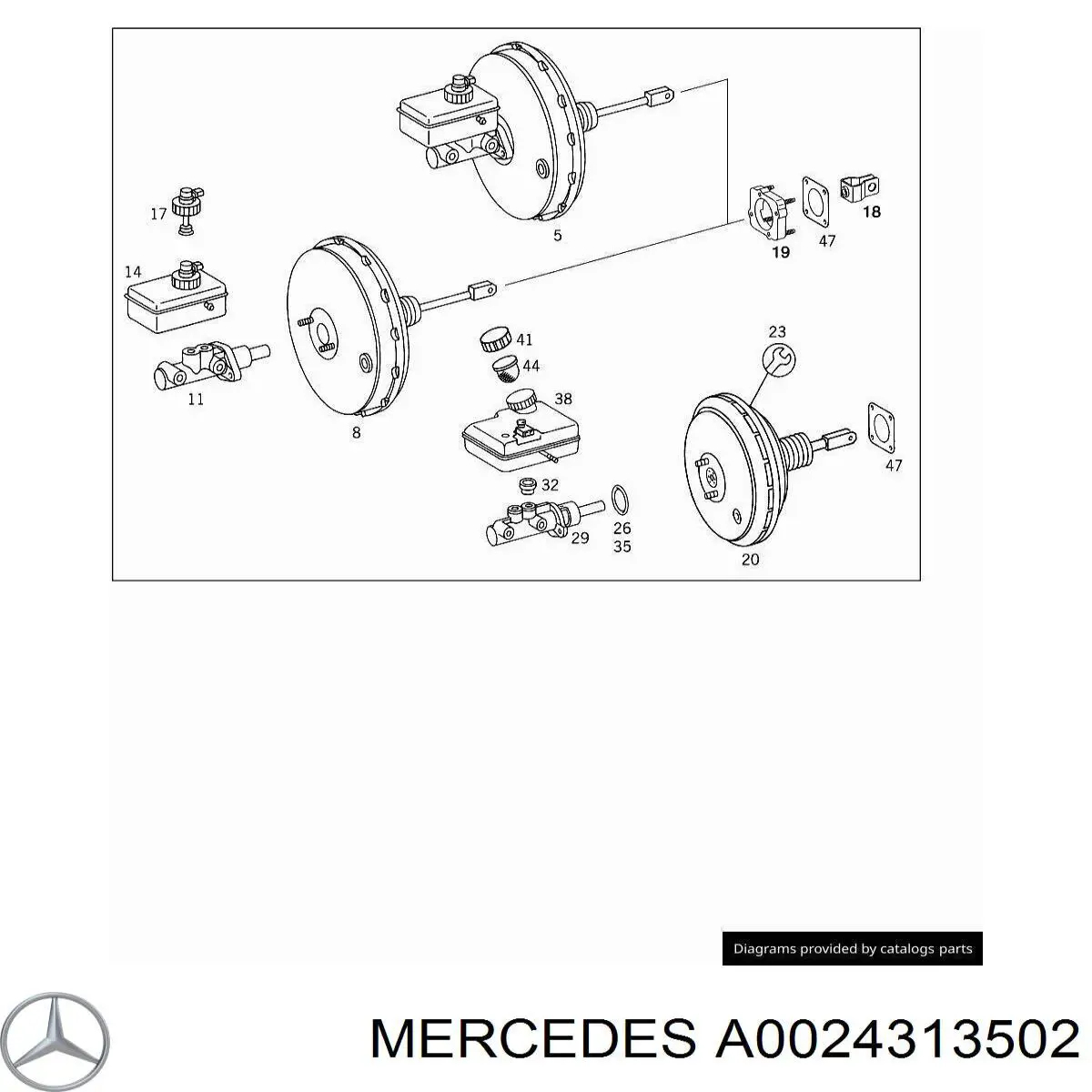 Бачок ГГЦ Mercedes A0024313502 ціна, від 6.08 USD
