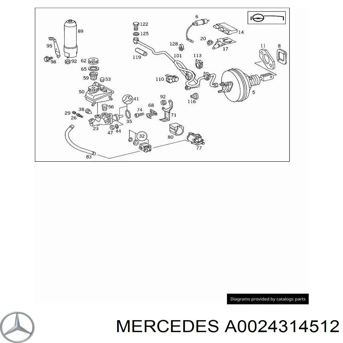 A0024314512 Mercedes блок керування абс (abs)