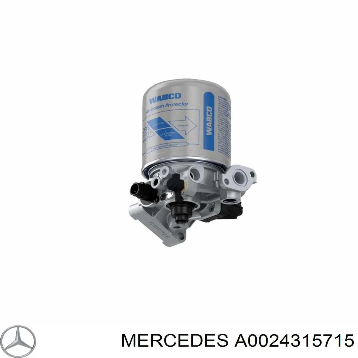 A0024315715 Mercedes Осушувач повітря пневматичної системи