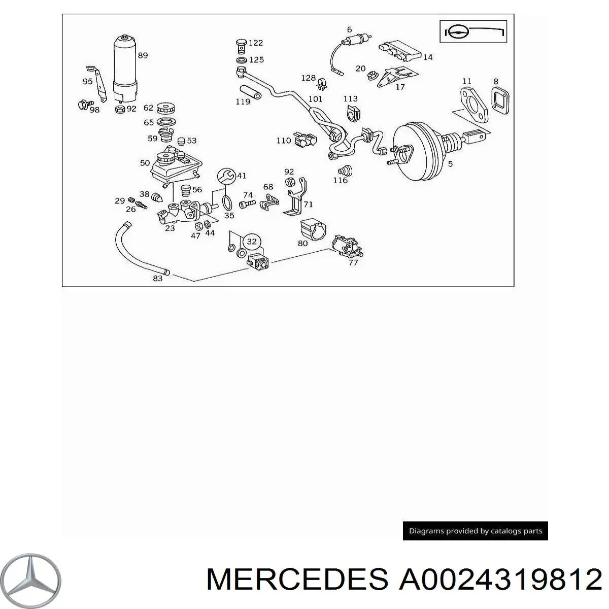 Блок АБС гідравлічний Mercedes A0024319812 ціна, від 70.30 USD