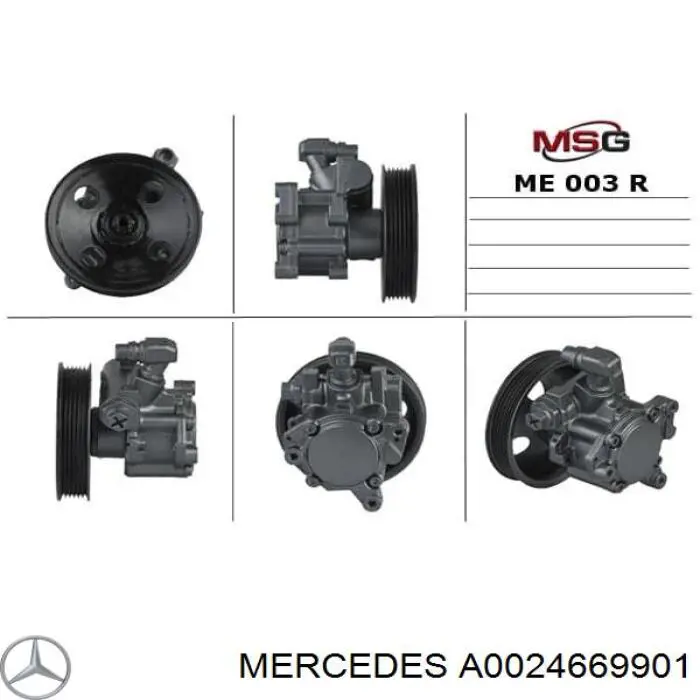A0024669901 Mercedes Насос гідропідсилювача