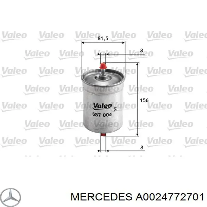 Паливний фільтр A0024772701 Mercedes