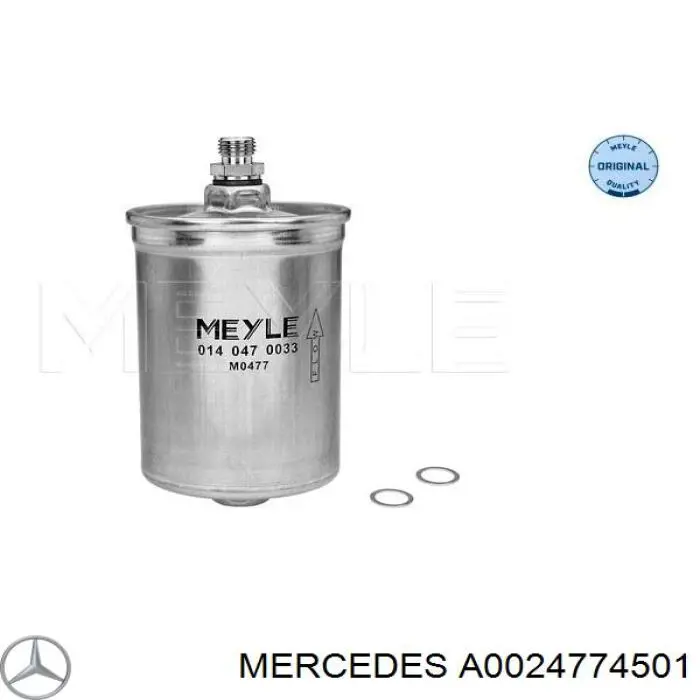 Фільтр тонкого очищення палива Mercedes A0024774501 ціна, від 10.94 USD