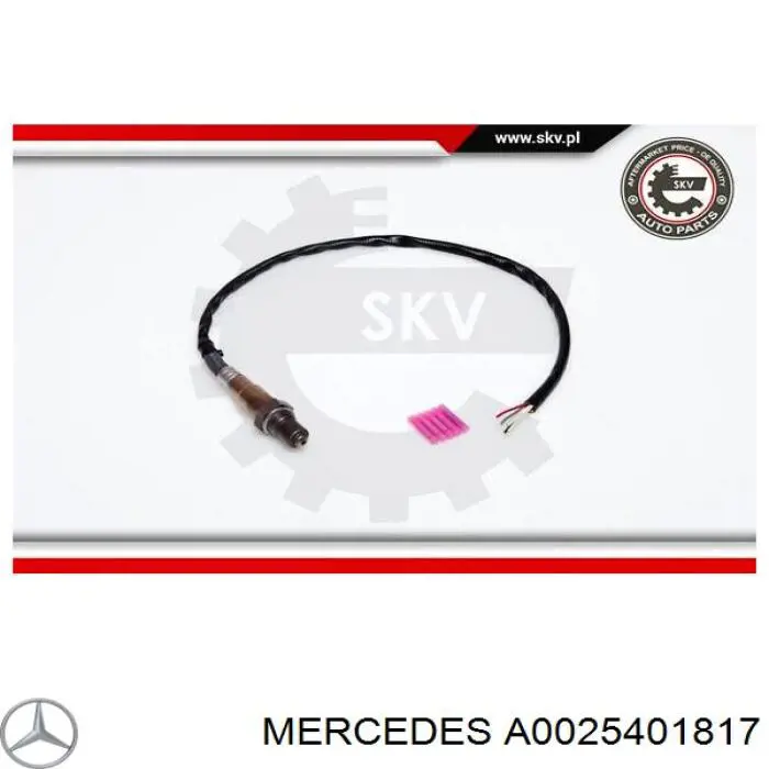 Лямбдазонд, датчик кисню до каталізатора Mercedes A0025401817 ціна, від 102.15 USD