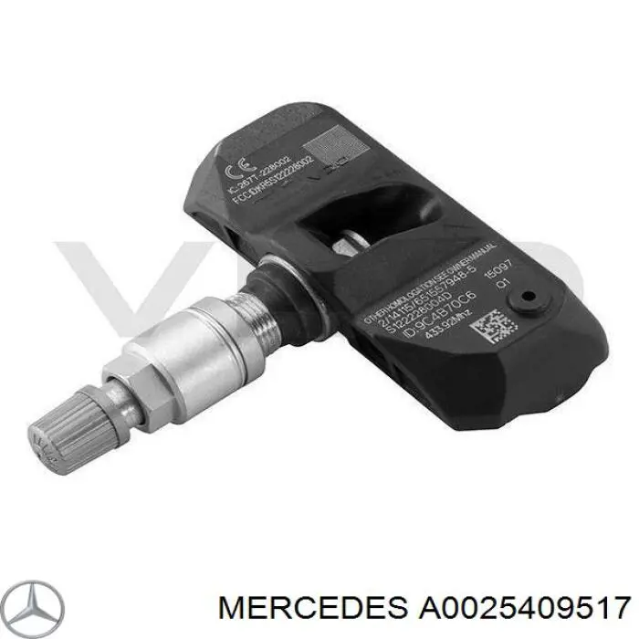 A0025409517 Mercedes датчик тиску повітря в шинах