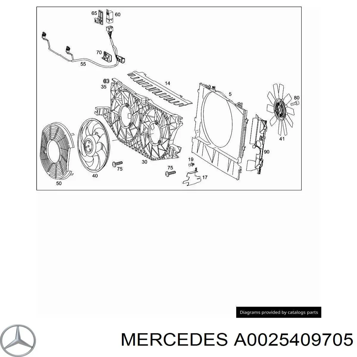  Mercedes A0025409705 ціна, від 47.46 USD