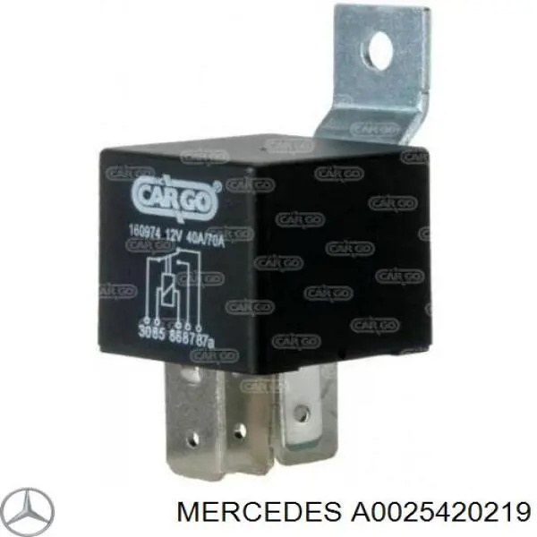 Реле електробензонасосу A0025420219 Mercedes