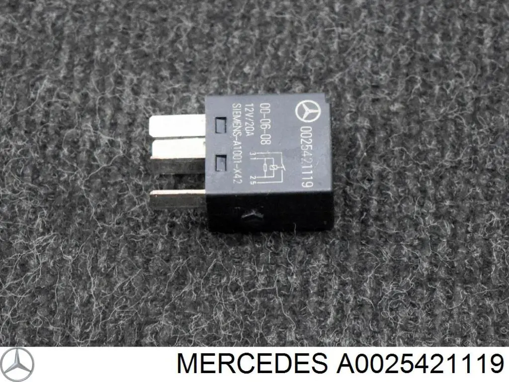 Реле вентилятора A0025421119 Mercedes