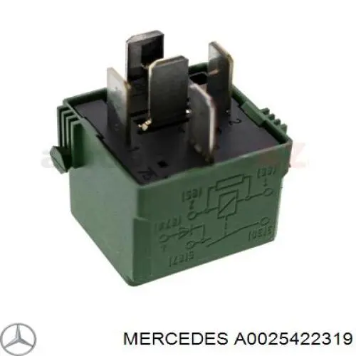 Купити A0025422319 Mercedes Реле компресора пневмопідвіски