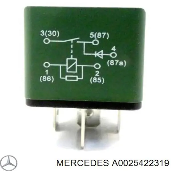 A0025422319 Mercedes реле компресора пневмопідвіски